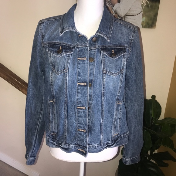 LOFT Jackets & Coats | Loft Classic Denim Jean Jacket Size M | Poshmark